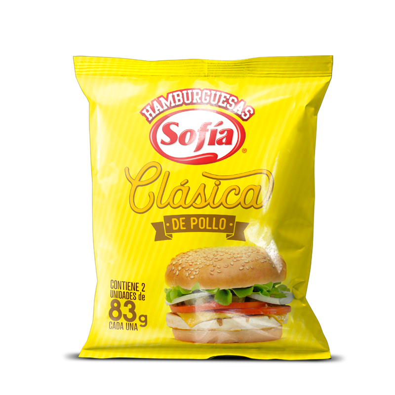 P.U. SACHET HAMB. 83 POLLO CLASICA SOFIA 2X83 GRS.
