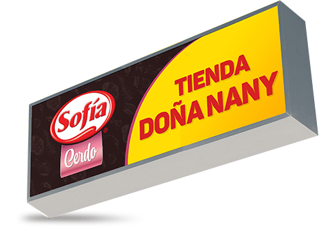 Letrero Sofía Cerdo