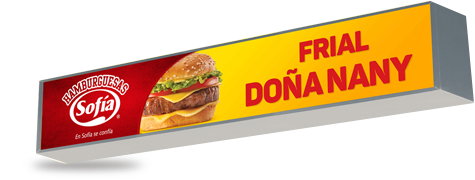 Letrero Sofía Hamburguesas